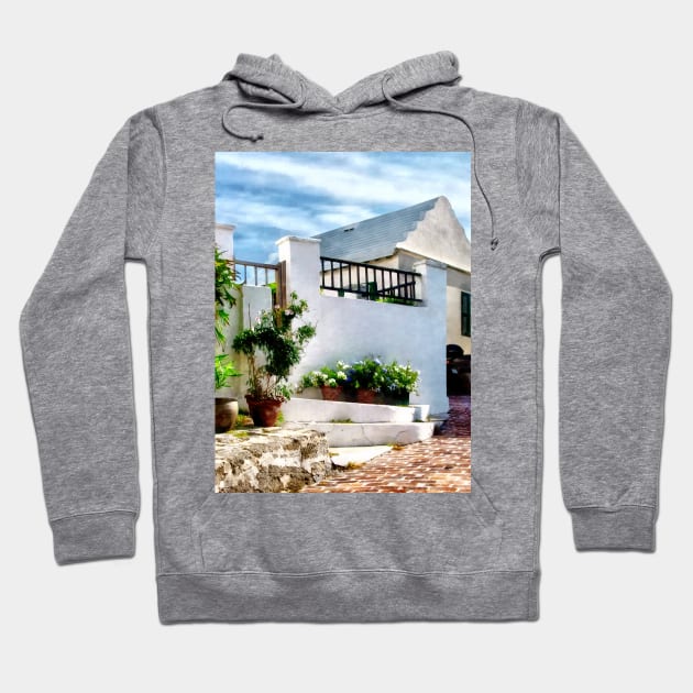 St George Bermuda - Sunny Street Hoodie by SusanSavad